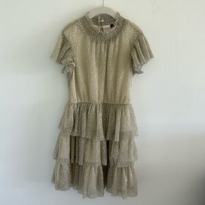 Gold Sparkle Girls Dress